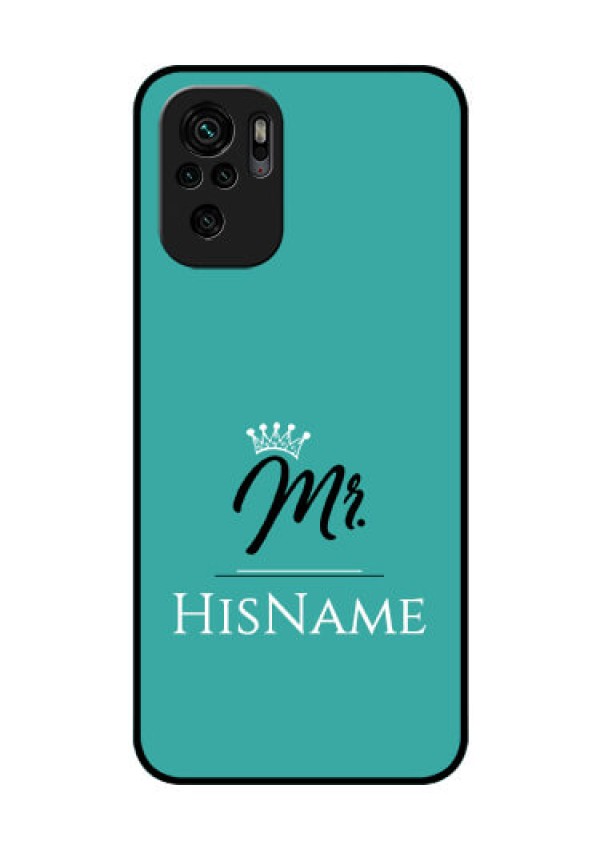 Redmi Note 11 Se Custom Glass Phone Case Mr with Name