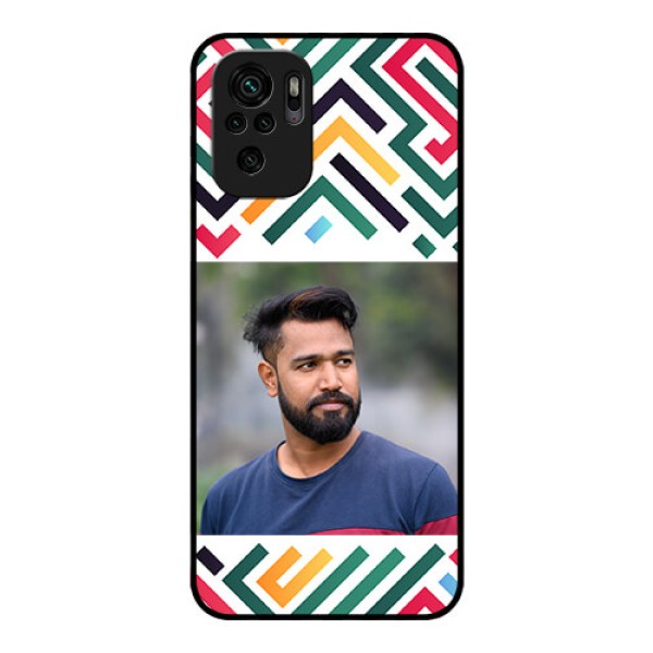 Xiaomi Redmi Note 11 Se Personalized Glass Phone Case - Colorful Maze Pattern Design Xiaomi Redmi Note 11 Se Personalized Glass Phone Case - Colorful Maze Pattern Design