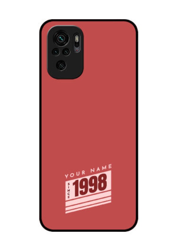 Xiaomi Redmi Note 11 Se Custom Glass Phone Case - Red custom year of birth Design