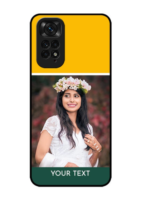 Redmi Note 11 Photo Printing on Glass Case - Love You Design