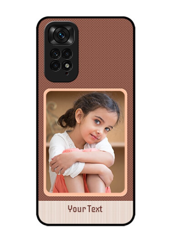 Redmi Note 11 Custom Glass Phone Case - Simple Pic Upload Design