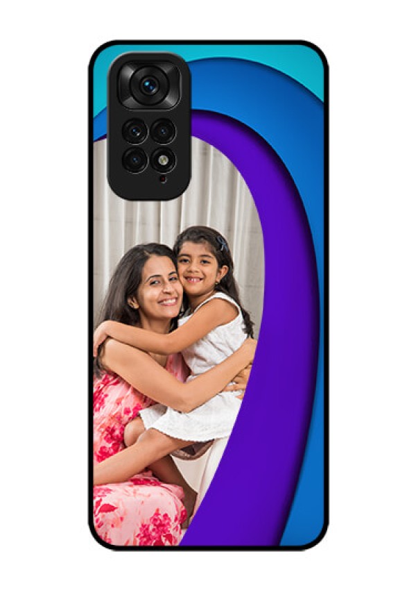 Redmi Note 11 Photo Printing on Glass Case - Simple Pattern Design