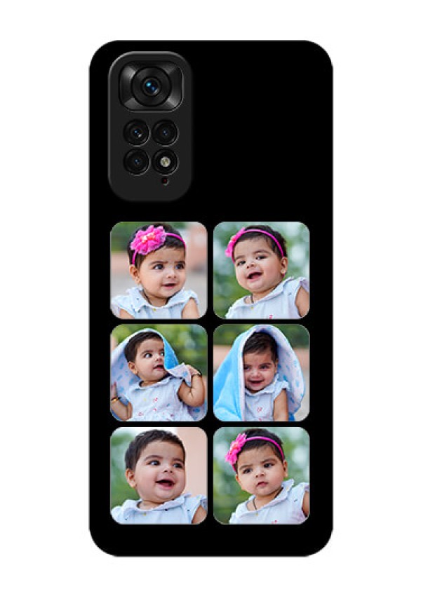 Redmi Note 11 Photo Printing on Glass Case - Multiple Pictures Design