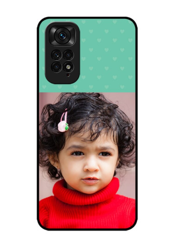 Redmi Note 11 Custom Glass Phone Case - Lovers Picture Design