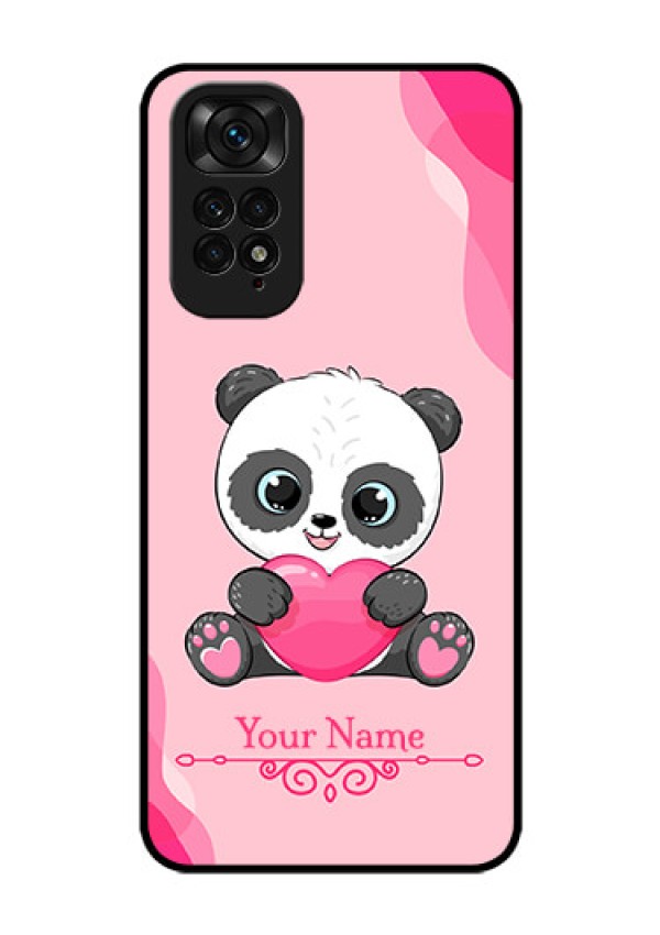 Xiaomi Redmi Note 11 Custom Glass Mobile Case - Cute Panda Design