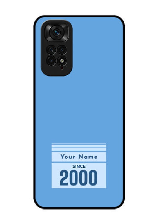 Xiaomi Redmi Note 11 Custom Glass Mobile Case - Custom Year of birth Design
