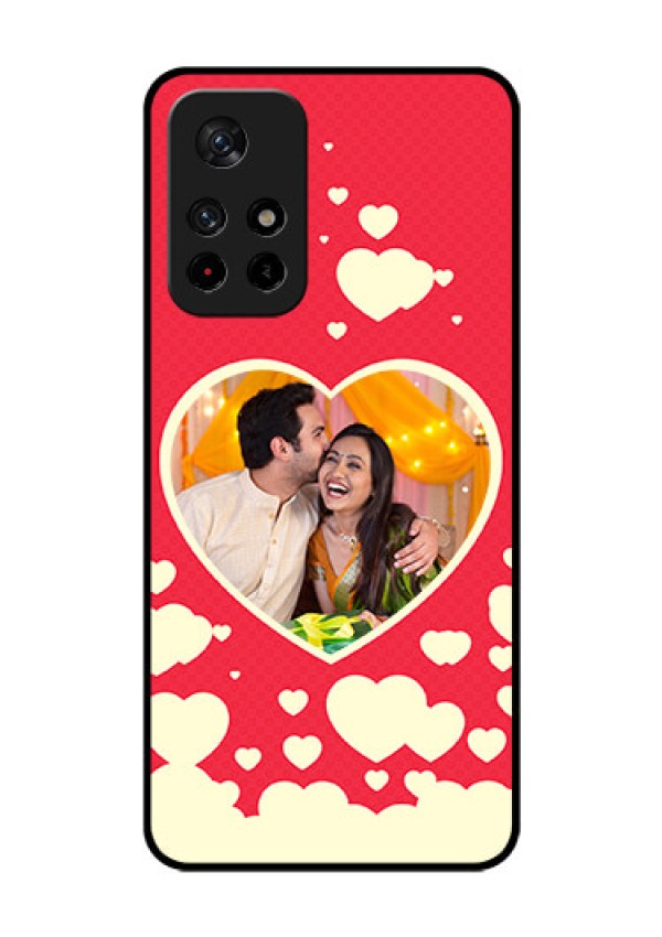 Redmi Note 11T 5g Custom Glass Mobile Case - Love Symbols Phone Cover Design