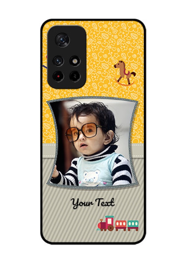 Redmi Note 11T 5g Personalized Glass Phone Case - Baby Picture Upload Design
