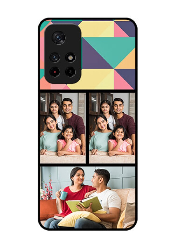 Redmi Note 11T 5g Custom Glass Phone Case - Bulk Pic Upload Design