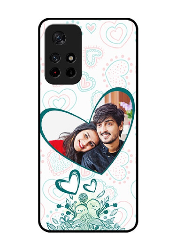 Redmi Note 11T 5g Photo Printing on Glass Case - Premium Couple Design