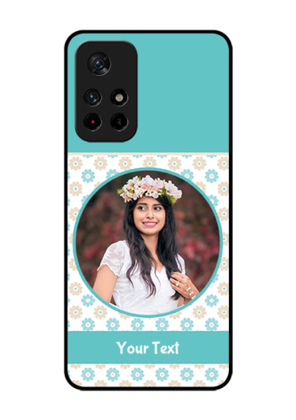 Redmi Note 11T 5g Custom Glass Mobile Case - Beautiful Flowers Design
