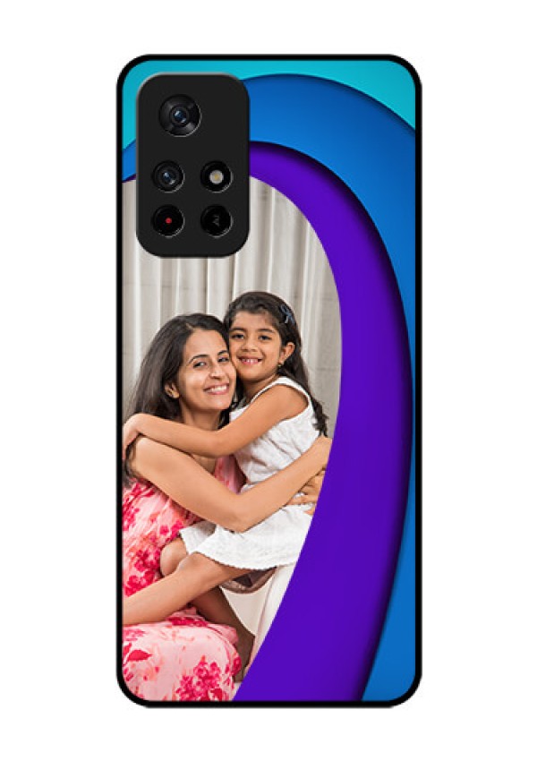 Redmi Note 11T 5g Photo Printing on Glass Case - Simple Pattern Design
