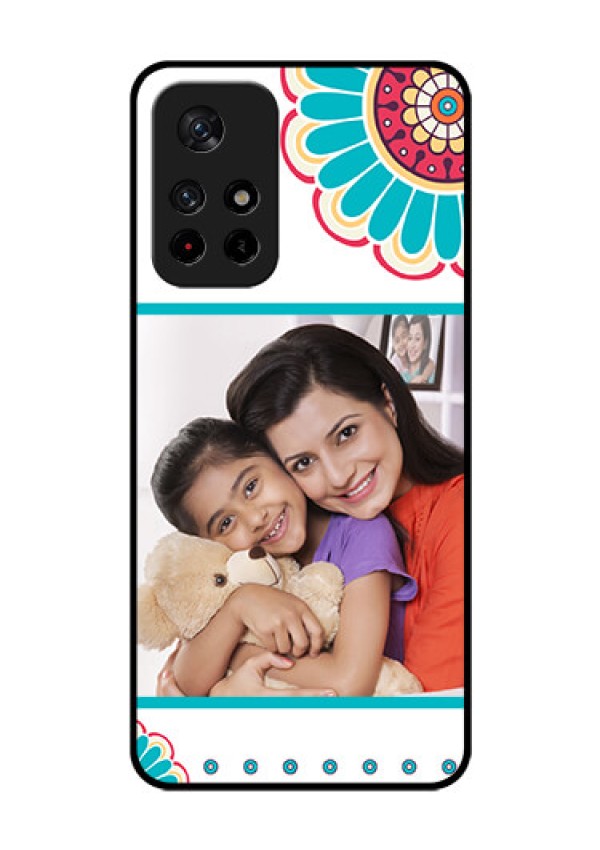Redmi Note 11T 5g Custom Glass Phone Case - Flower Design