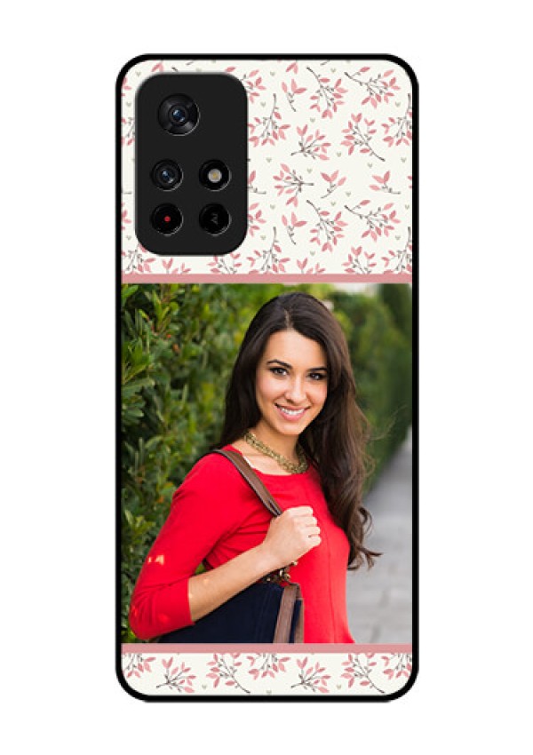 Redmi Note 11T 5g Custom Glass Phone Case - Premium Floral Design