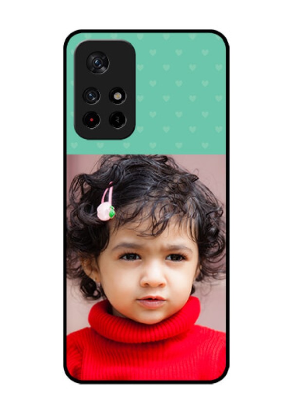 Redmi Note 11T 5g Custom Glass Phone Case - Lovers Picture Design