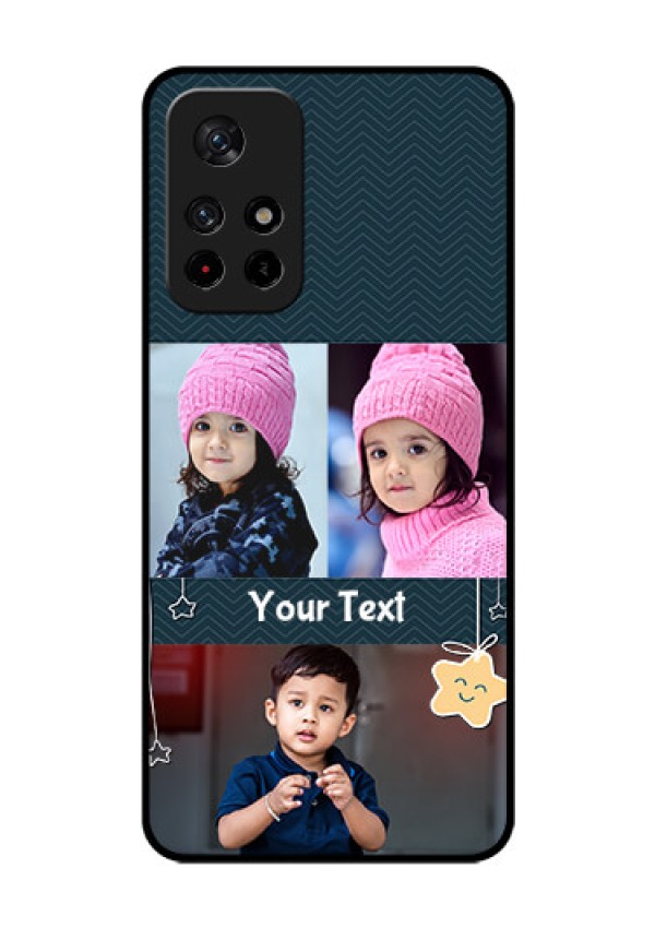 Redmi Note 11T 5g Custom Glass Mobile Case - Hanging Stars Design