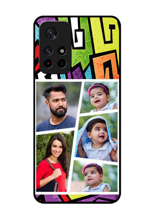 Redmi Note 11T 5g Custom Glass Phone Case - Graffiti pattern Design