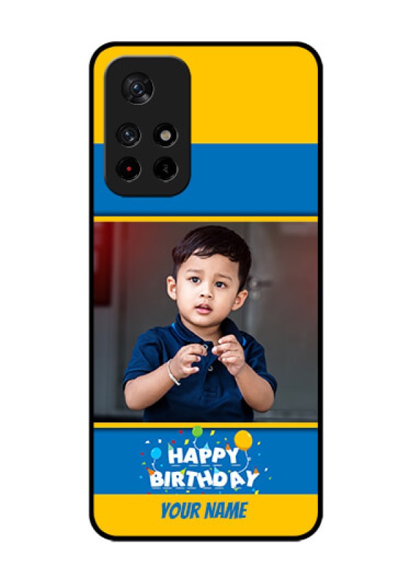 Redmi Note 11T 5g Custom Glass Mobile Case - Birthday Wishes Design