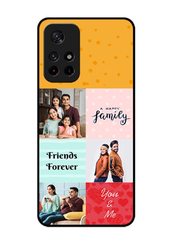 Redmi Note 11T 5g Personalized Glass Phone Case - Images with Quotes Design