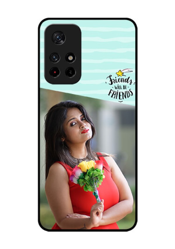 Redmi Note 11T 5g Custom Glass Phone Case - Friends Picture Icon Design