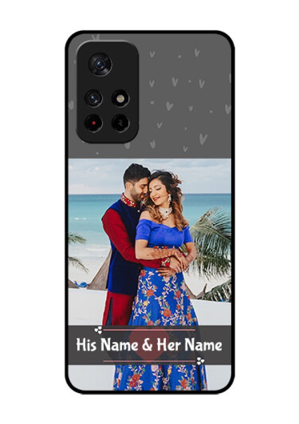 Redmi Note 11T 5g Custom Glass Mobile Case - Buy Love Design with Photo Online