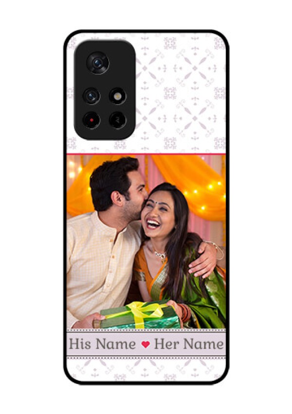 Redmi Note 11T 5g Custom Glass Mobile Case - with Photo and Ethnic Design