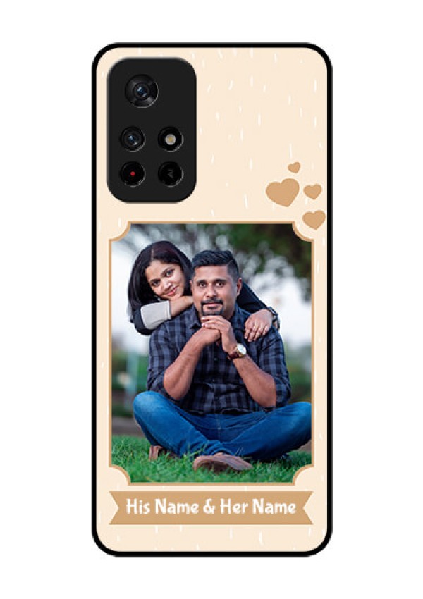 Redmi Note 11T 5g Custom Glass Phone Case - with confetti love design
