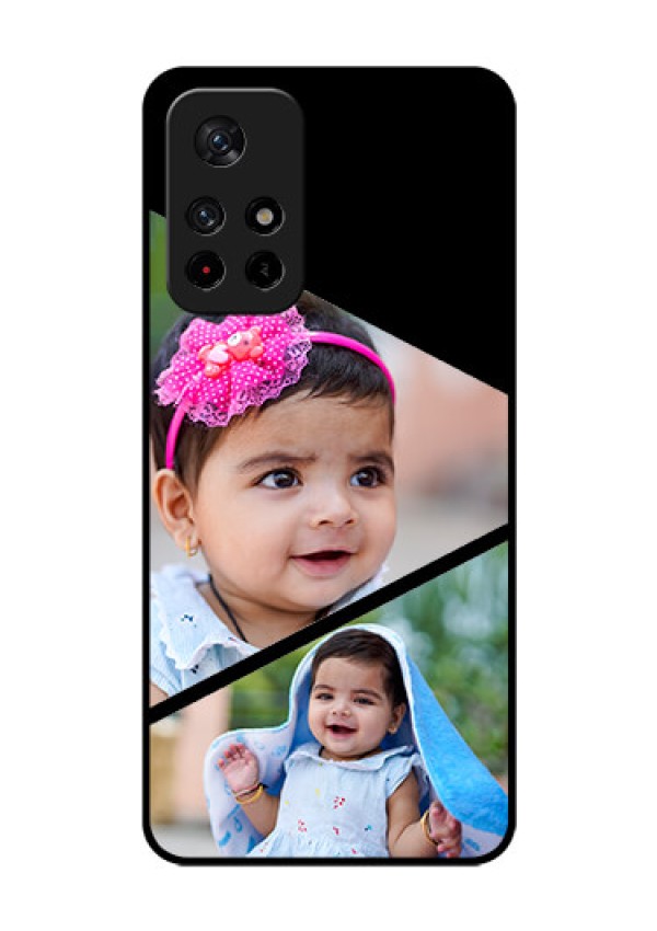 Redmi Note 11T 5g Custom Glass Phone Case - Semi Cut Design