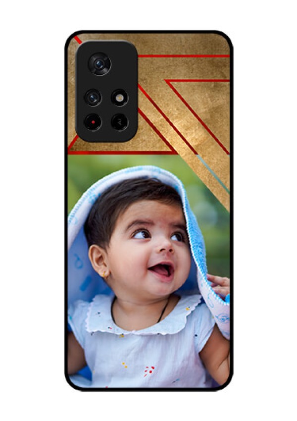 Redmi Note 11T 5g Personalized Glass Phone Case - Gradient Abstract Texture Design