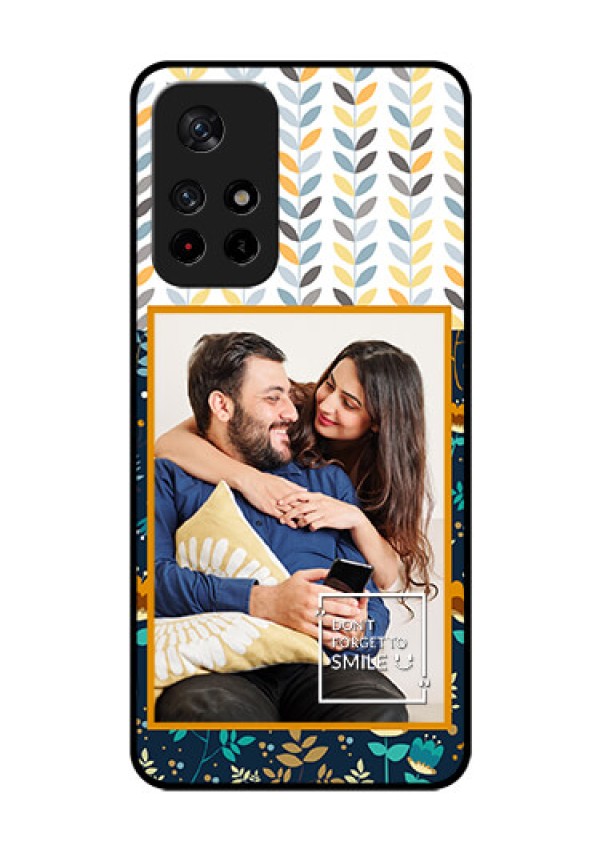 Redmi Note 11T 5g Custom Glass Mobile Case - Pattern Design