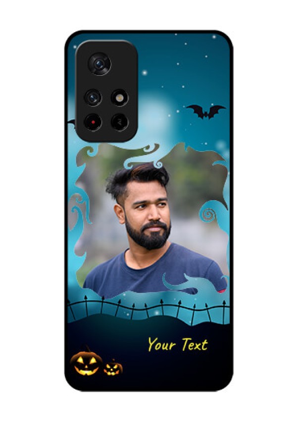 Redmi Note 11T 5g Custom Glass Phone Case - Halloween frame design