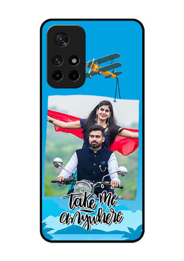 Redmi Note 11T 5g Custom Glass Mobile Case - Traveller Design