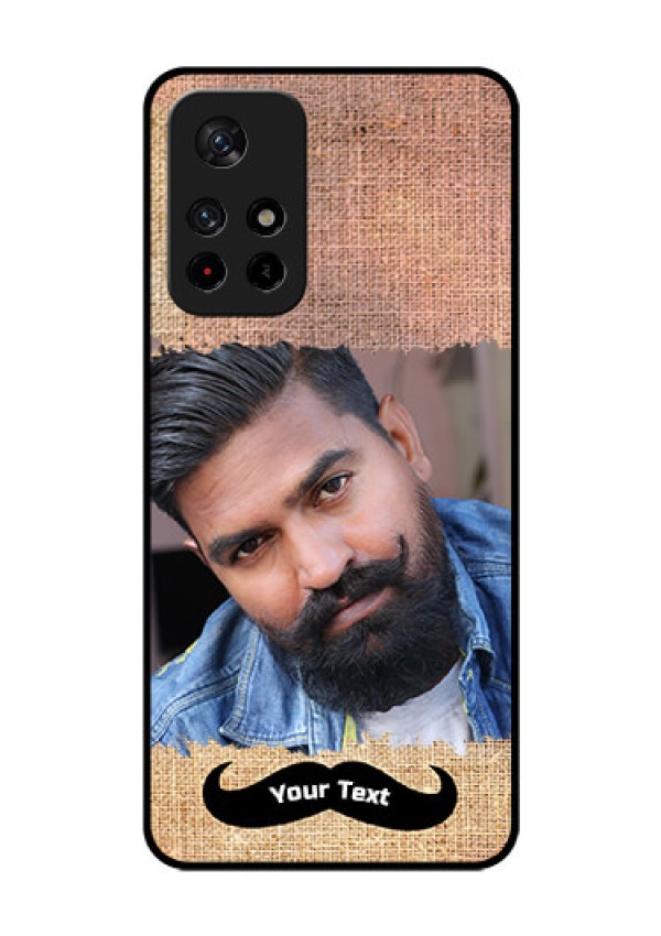 Redmi Note 11T 5g Personalized Glass Phone Case - with Texture Design