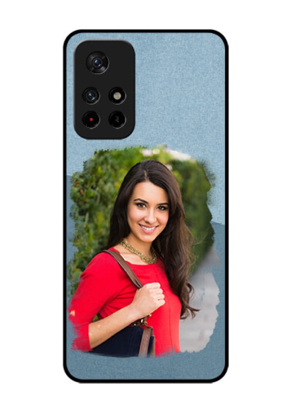Redmi Note 11T 5g Custom Glass Mobile Case - Grunge Line Art Design