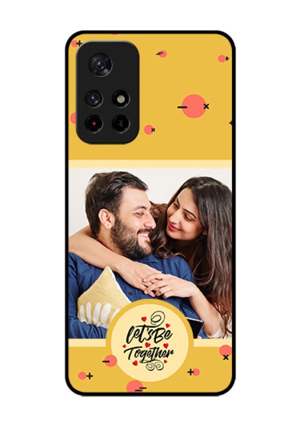 Xiaomi Redmi Note 11T 5G Photo Printing on Glass Case - Lets be Together Design