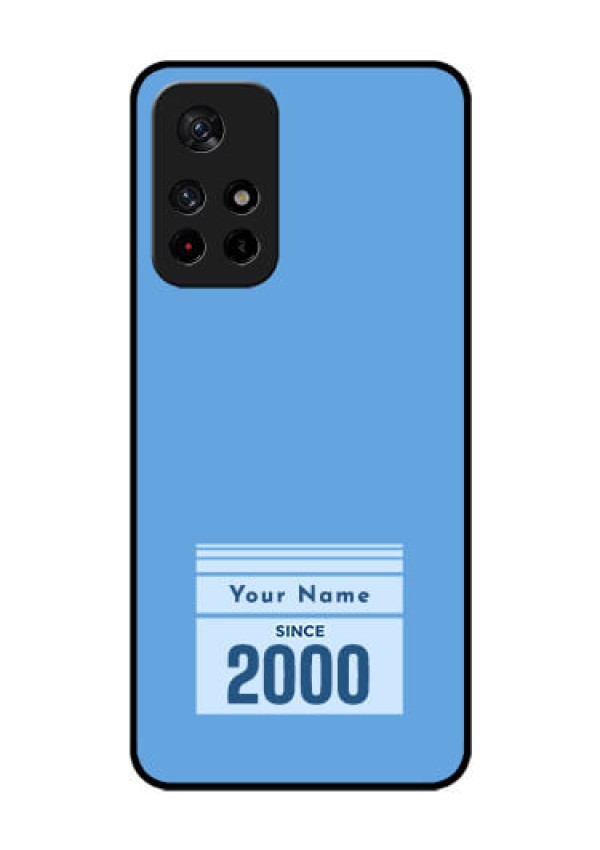 Xiaomi Redmi Note 11T 5G Custom Glass Mobile Case - Custom Year of birth Design