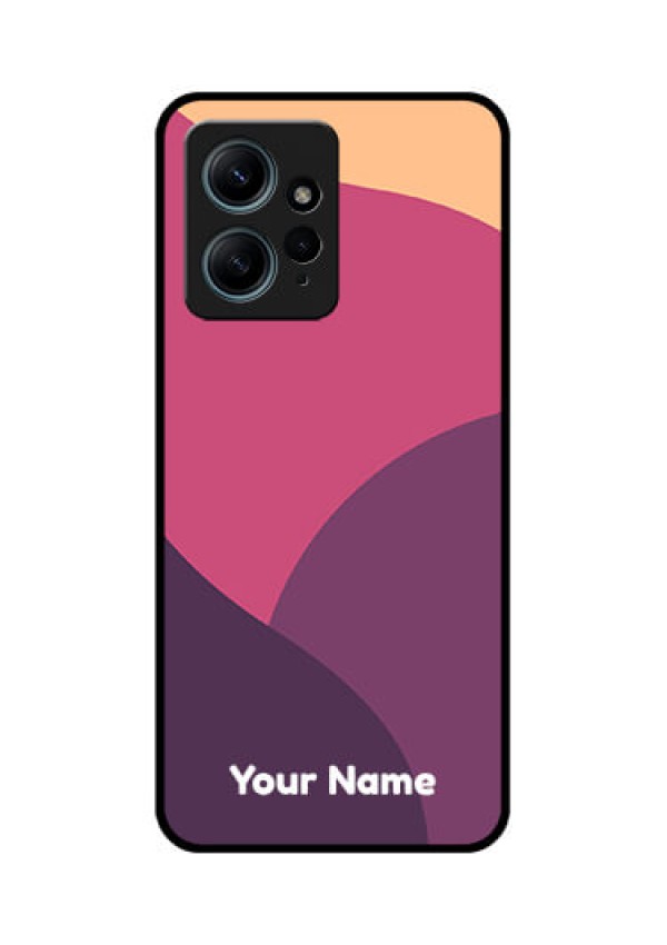 Redmi Note 12 4G Custom Glass Phone CaseMixed Multi - Colour Abstract Art Design