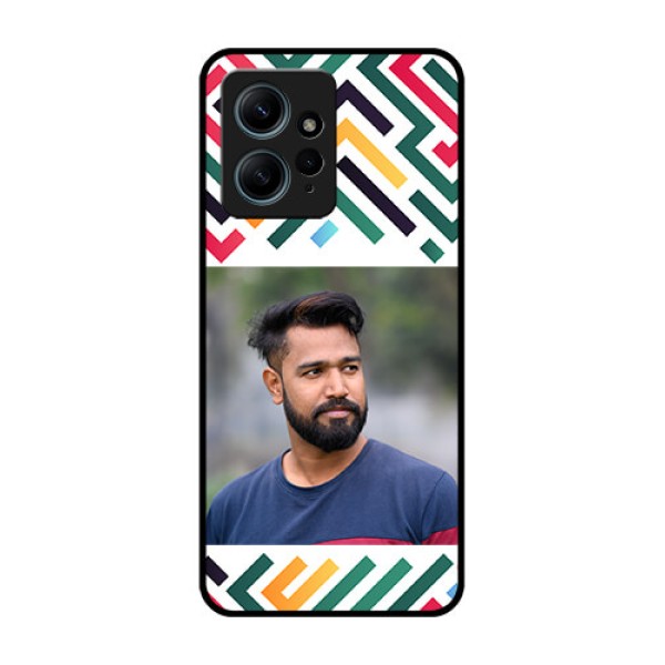Redmi Note 12 4G Custom Glass Phone CaseColorful Maze Pattern Design Redmi Note 12 4G Custom Glass Phone CaseColorful Maze Pattern Design