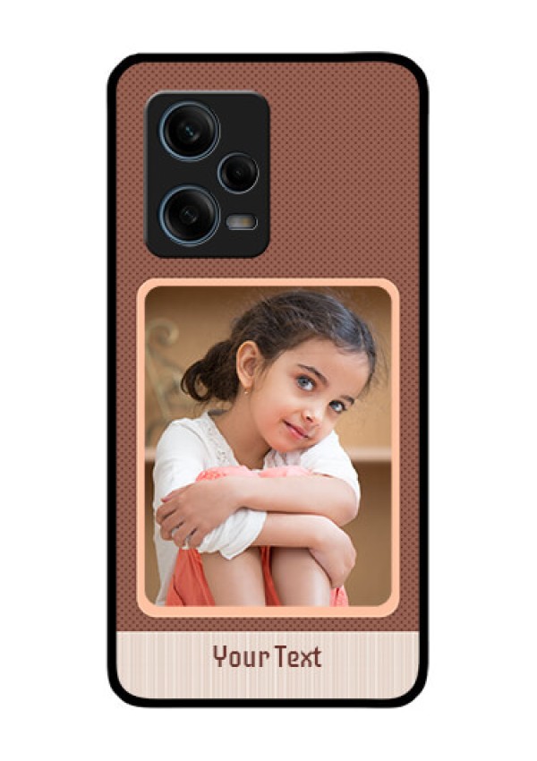 Xiaomi Redmi Note 12 Pro 5G Custom Glass Phone Case - Simple Pic Upload Design