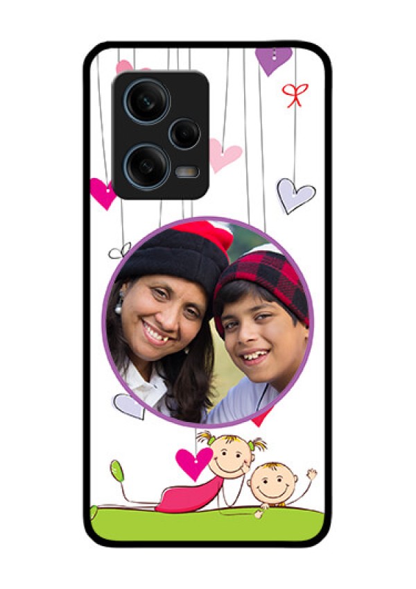 Xiaomi Redmi Note 12 Pro 5G Photo Printing on Glass Case - Cute Kids Phone Case Design