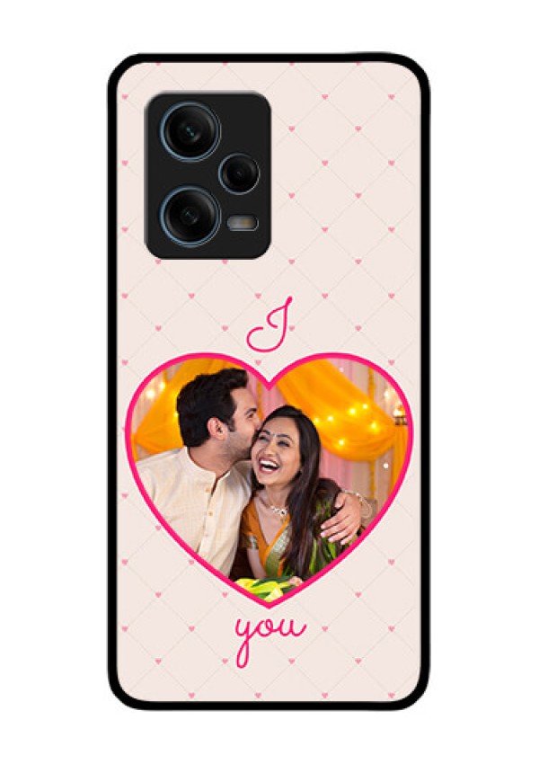 Xiaomi Redmi Note 12 Pro 5G Custom Glass Mobile Case - Heart Shape Design