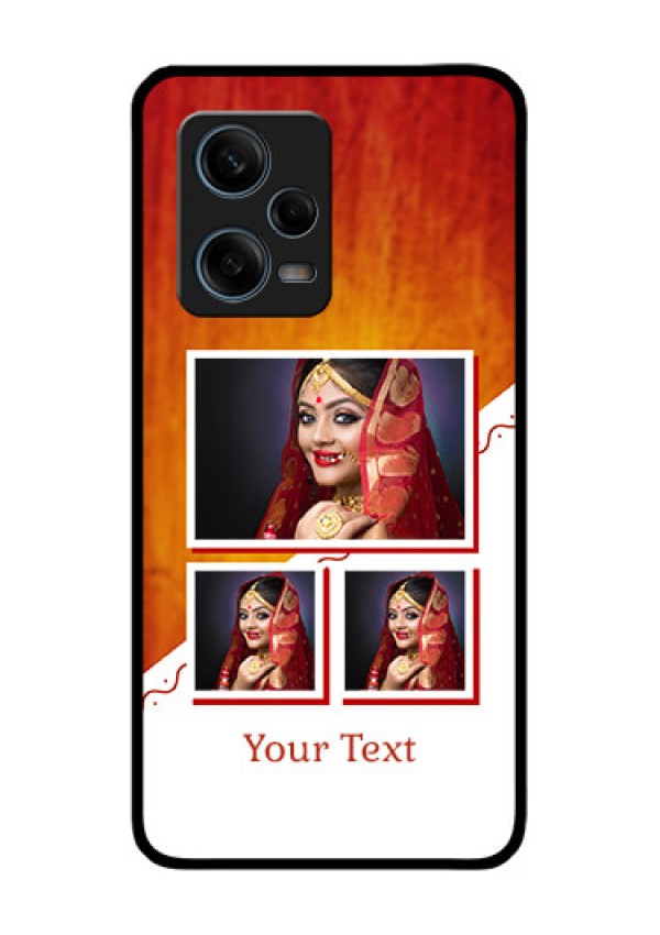 Xiaomi Redmi Note 12 Pro 5G Custom Glass Phone Case - Wedding Memories Design