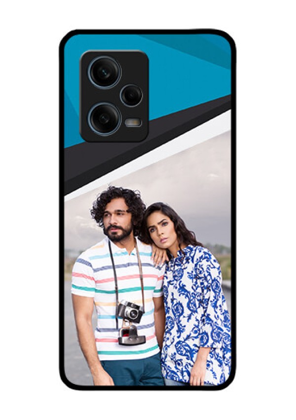 Xiaomi Redmi Note 12 Pro 5G Photo Printing on Glass Case - Simple Pattern Photo Upload Design