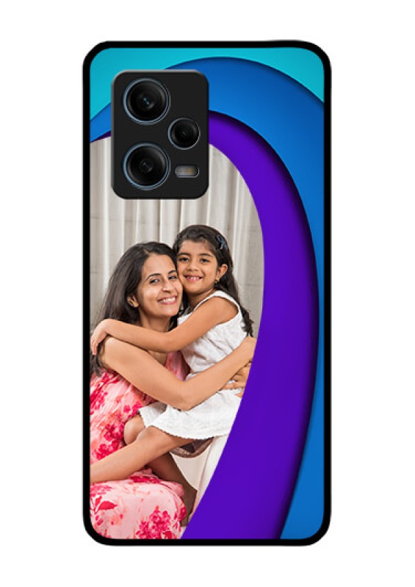 Xiaomi Redmi Note 12 Pro 5G Photo Printing on Glass Case - Simple Pattern Design