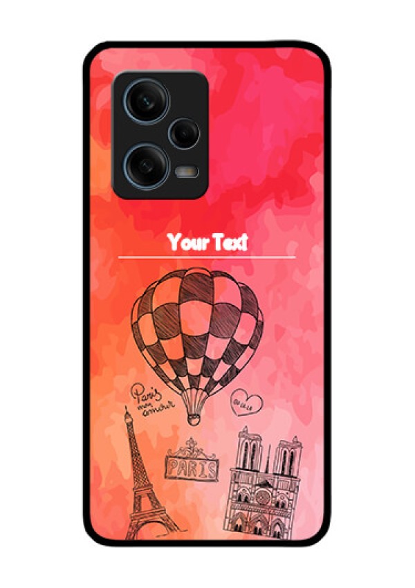 Xiaomi Redmi Note 12 Pro 5G Custom Glass Phone Case - Paris Theme Design