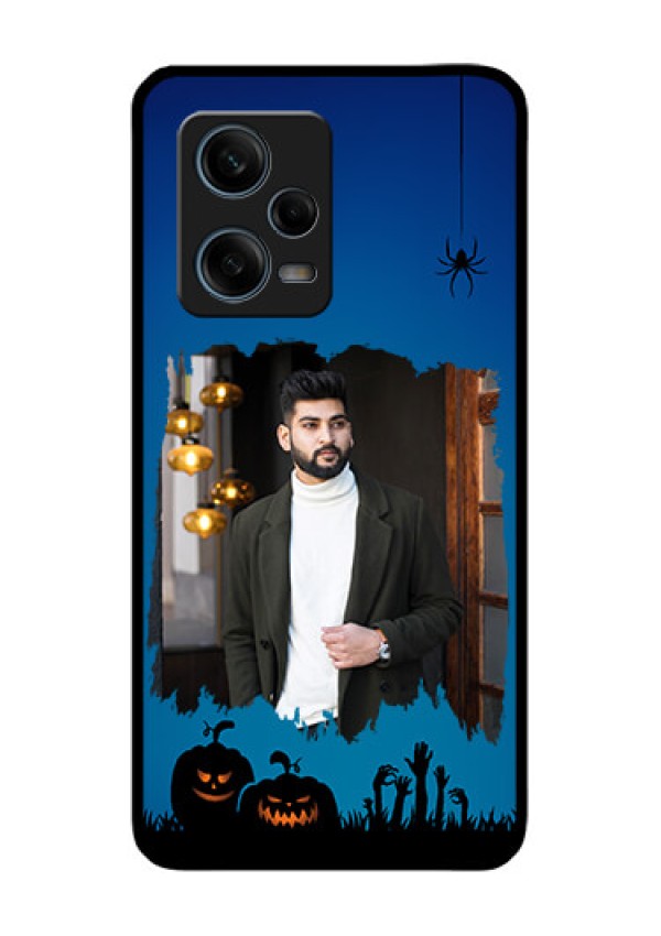 Xiaomi Redmi Note 12 Pro 5G Photo Printing on Glass Case - with pro Halloween design