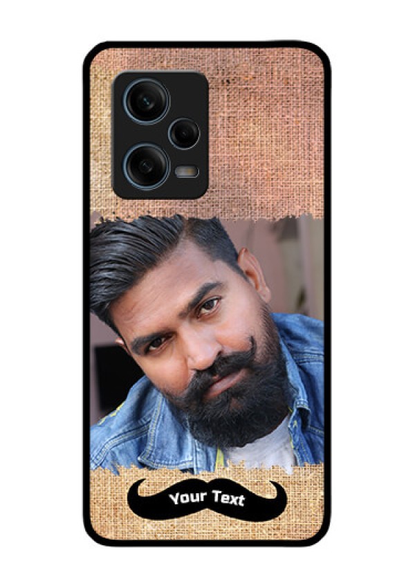 Xiaomi Redmi Note 12 Pro 5G Personalized Glass Phone Case - with Texture Design