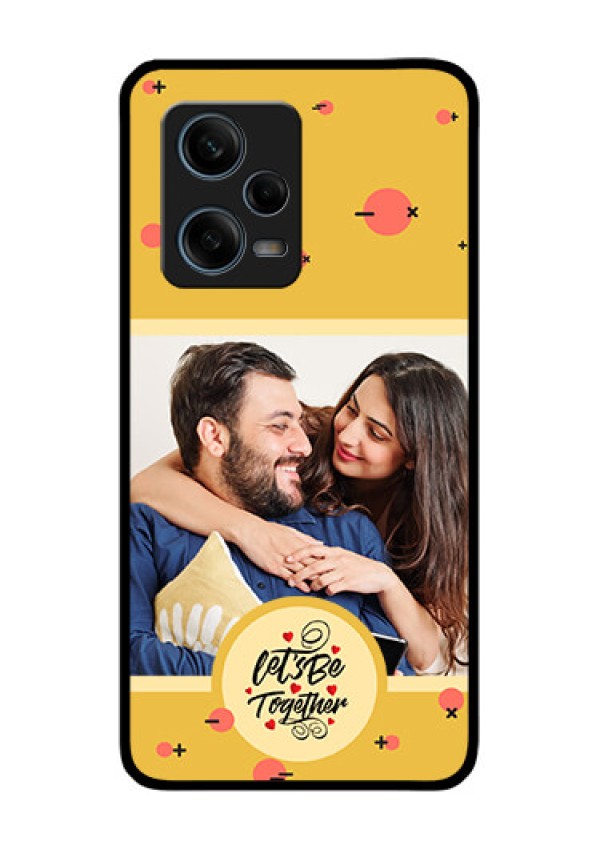 Xiaomi Redmi Note 12 Pro 5G Photo Printing on Glass Case - Lets be Together Design