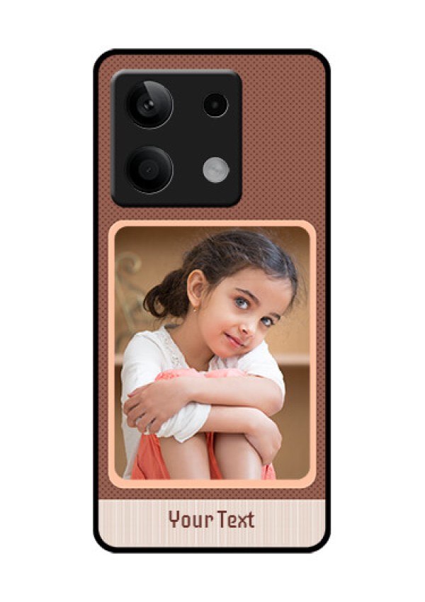 Xiaomi Redmi Note 13 5G Custom Glass Phone Case - Simple Pic Upload Design
