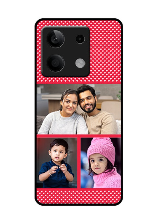 Xiaomi Redmi Note 13 5G Custom Glass Phone Case - Bulk Photo Upload Design